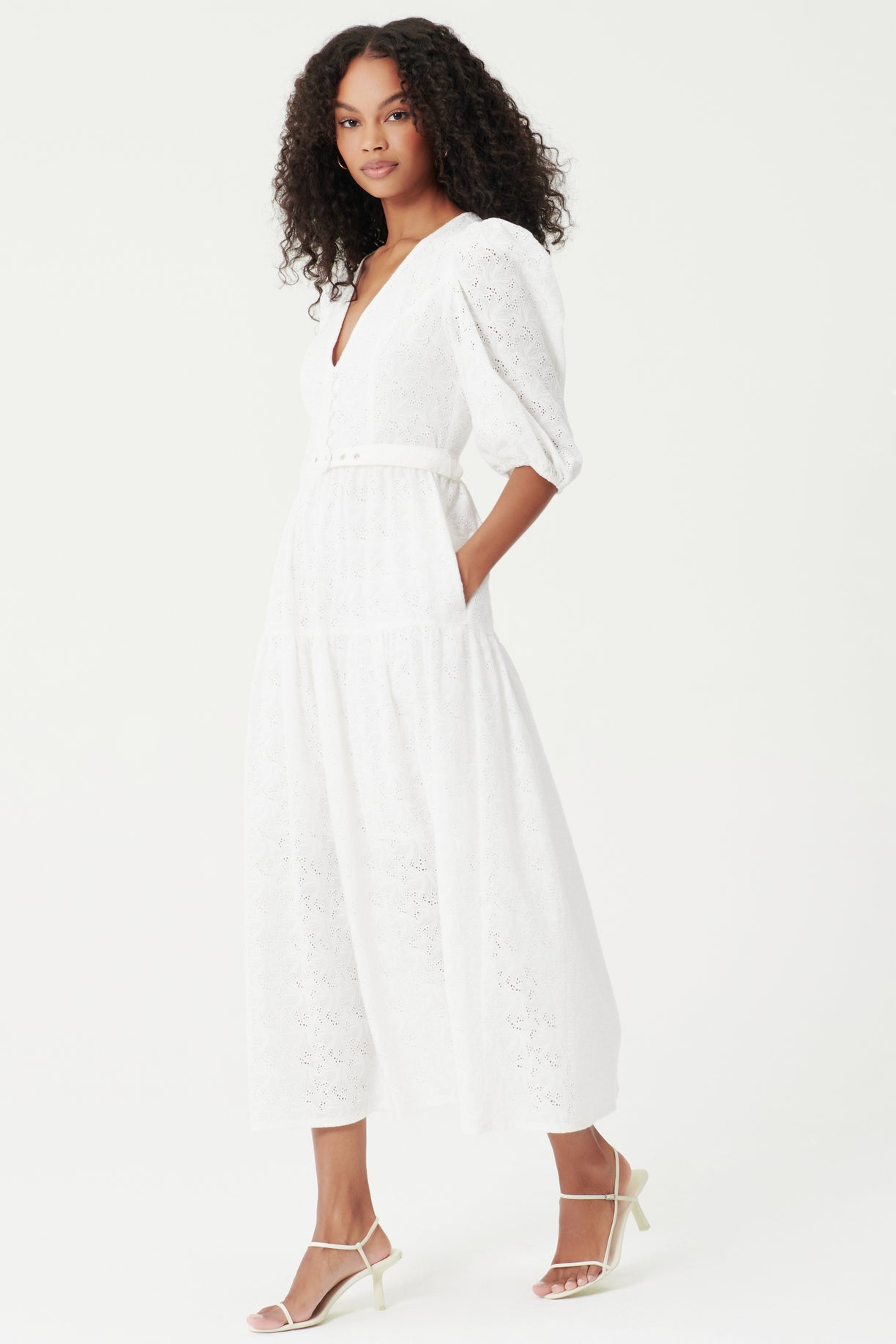 CELIE DRESS - FEATHERINGTON EYELET ...